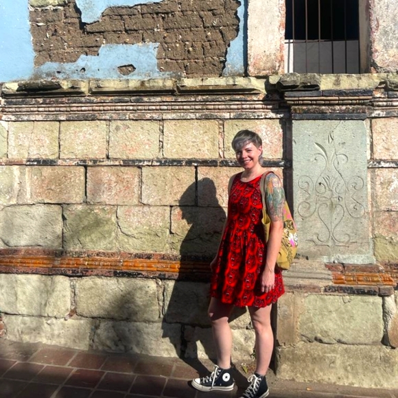 Big Pocket Nooworks Dress in Wolverine - Picture 4 of 5